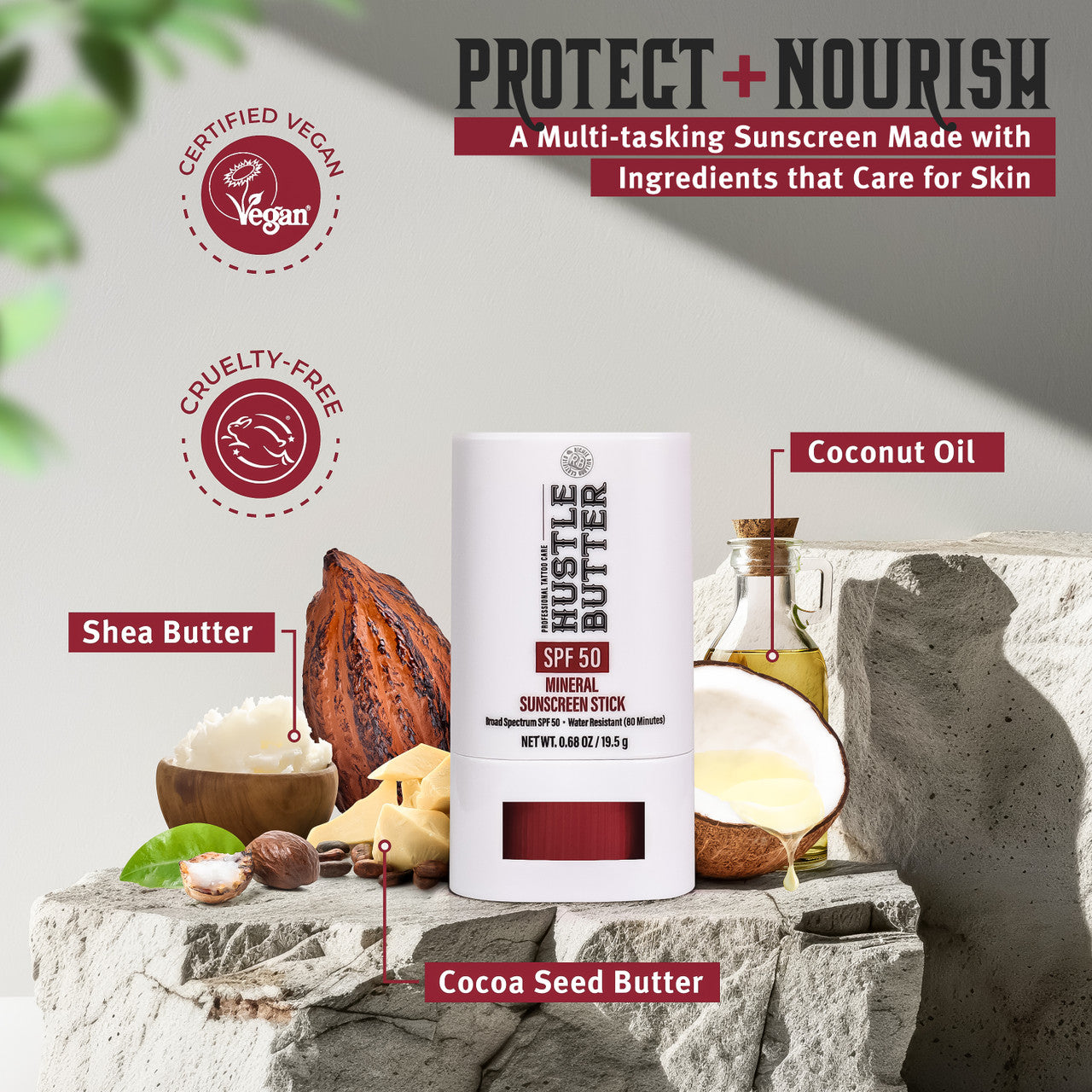 Spf Raspberry Butter Mineral Sunscreen Stick – Hustle Butter